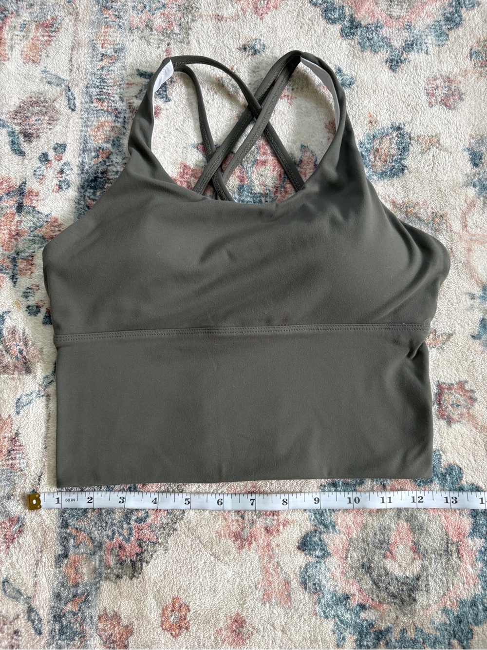 NVGTN Matrix Sports Bra Top- Khaki/Green